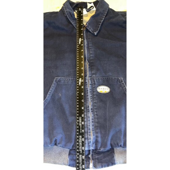 Rasco FR Navy Flame-Resistant Jacket Size L Industrial Workwear Carhartt Style - Picture 12 of 14